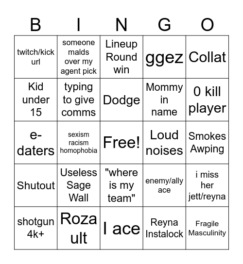 Swiftplay bingo Card