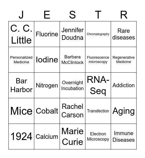 SSP Retreat Bingo Card