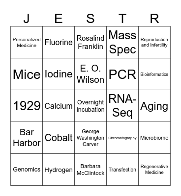SSP Retreat Bingo Card