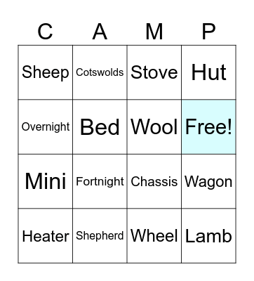 2023 CAMP MAKE-A-MINI Bingo Card