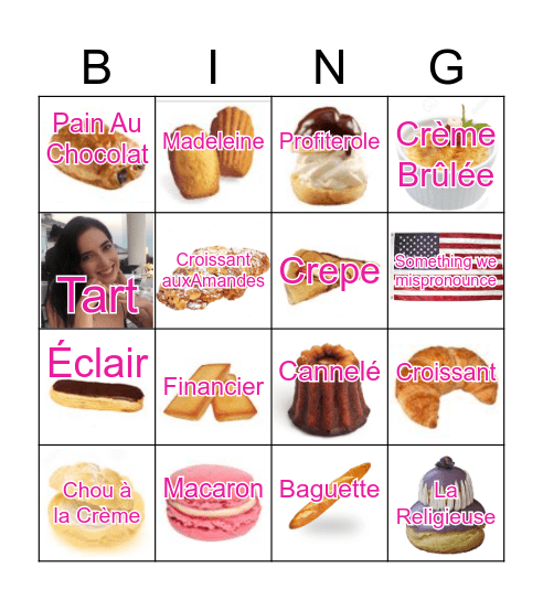 Oui Oui Patisserie Bing! Bingo Card