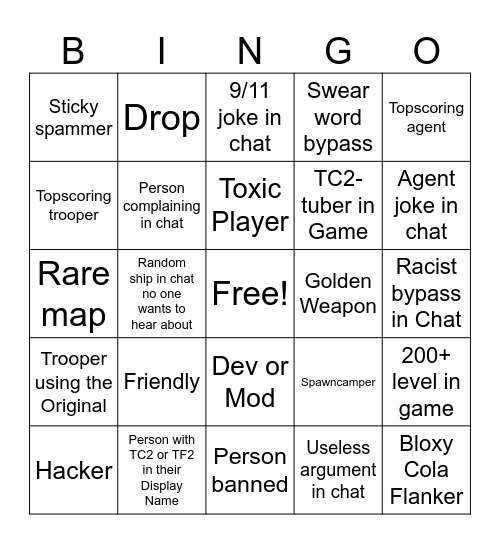 Typical Colors 2 Bingo Card