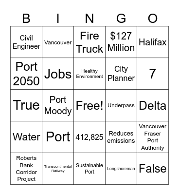 Title Bingo Card