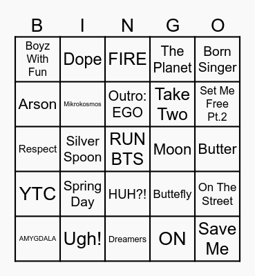 @simp4hoba Bingo Card