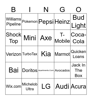 Bhalla Bingo Card