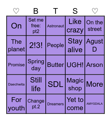 @Ketki__Mhatre Bingo Card