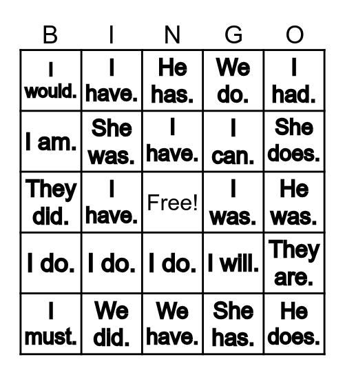 HUMAN BINGO Card