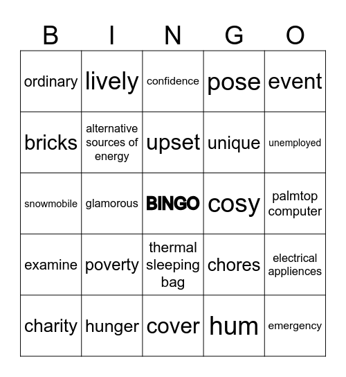 SMASH 3 Bingo Card