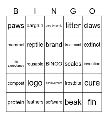 GOLD! Bingo Card