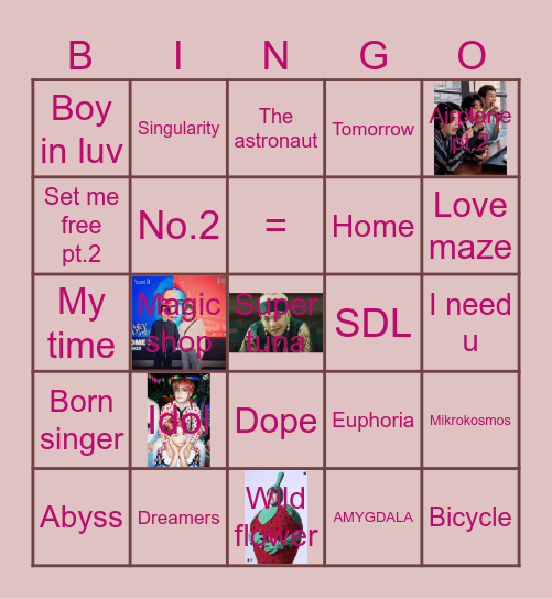 VMin95bts7 Bingo Card