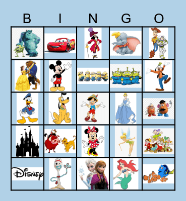 Disney Bingo Card