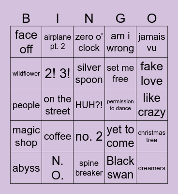 @wrldwidefunnyy Bingo Card