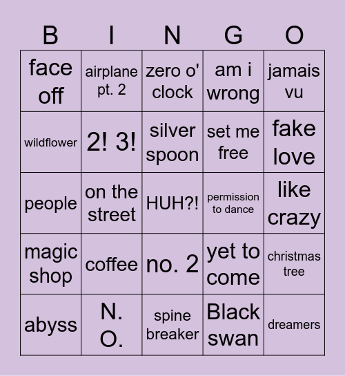 @wrldwidefunnyy Bingo Card