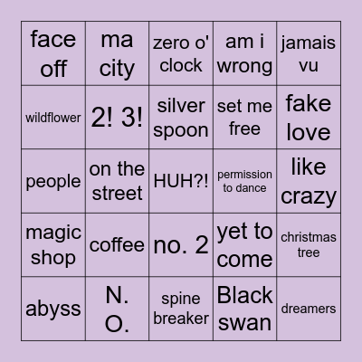 @wrldwidefunnyy Bingo Card