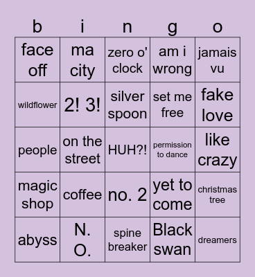 @wrldwidefunnyy Bingo Card