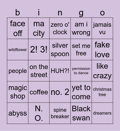 @wrldwidefunnyy Bingo Card