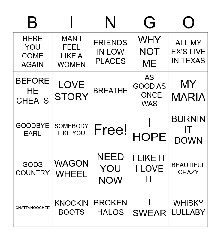 country-hits-bingo-card