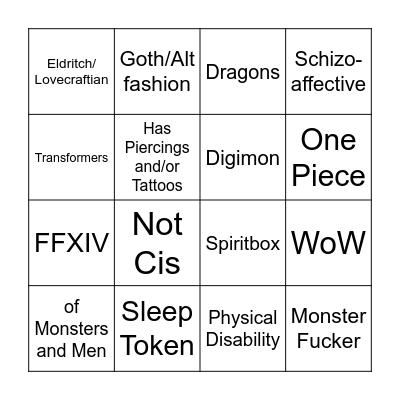 Adri Bingo Card
