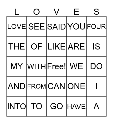 HAPPY VALENTINES DAY Bingo Card