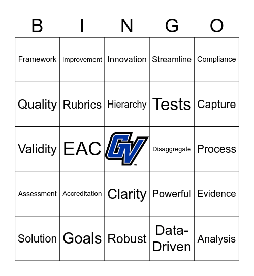 AT23 Accreditation Bingo Card