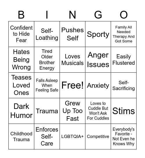 Nezha Bingo Card