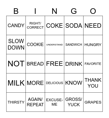 ASL BINGO Card