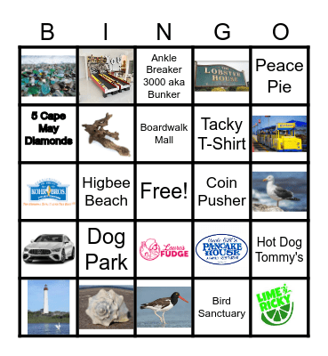 Beach Trip Bingo 2023 Bingo Card