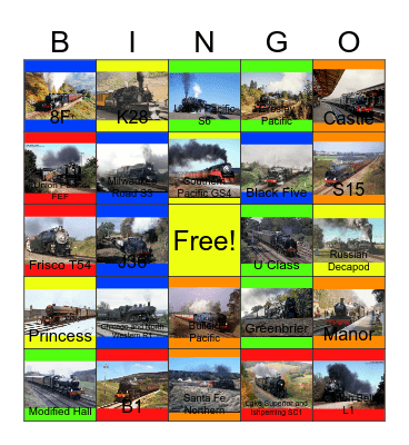 Steam in the 90’s Bingo Card