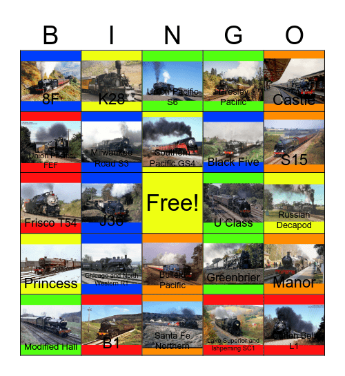 Steam in the 90’s Bingo Card