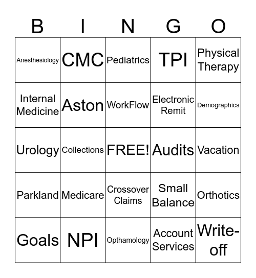 MSRDP Follow-Up Bingo Card