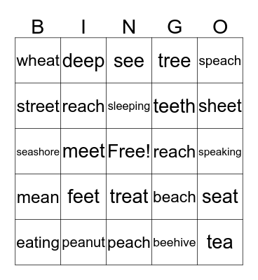 Chunky Bingo! Bingo Card