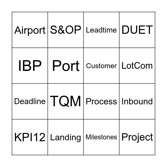 Arraiá da Logística 2023 Bingo Card