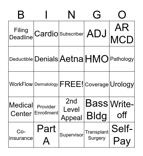 MSRDP Follow-Up Bingo Card