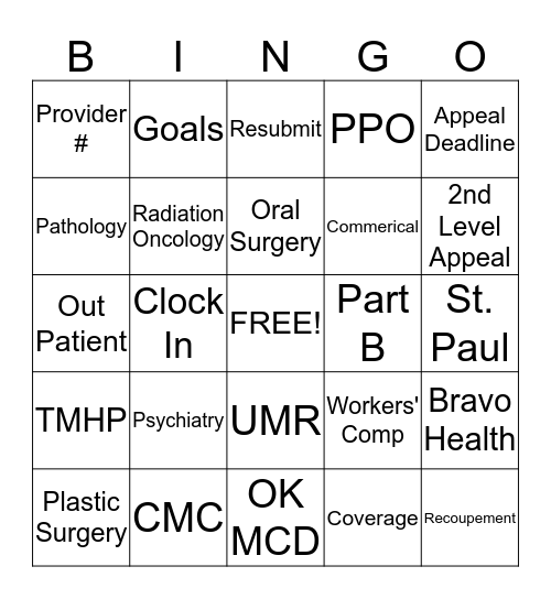 MSRDP Follow-Up Bingo Card