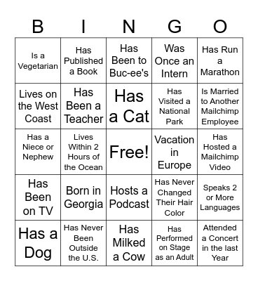 .Customer Education All Hands. Bingo Card