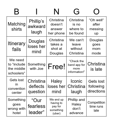 FBLA 2023 Bingo Card