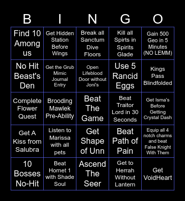 HK BINGO Card