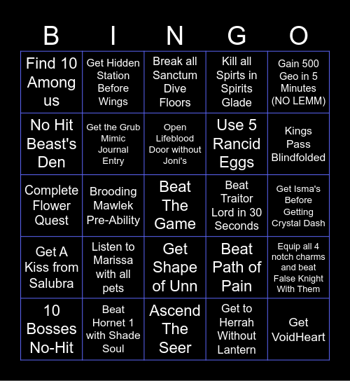 HK BINGO Card