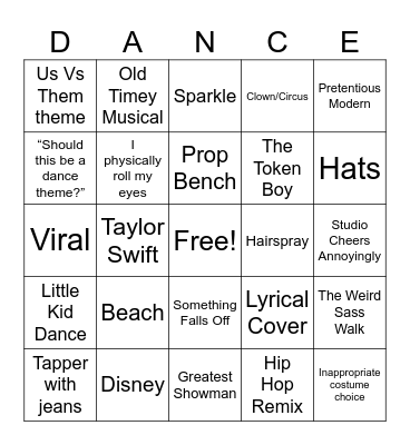 2023 Competition Bingo Card