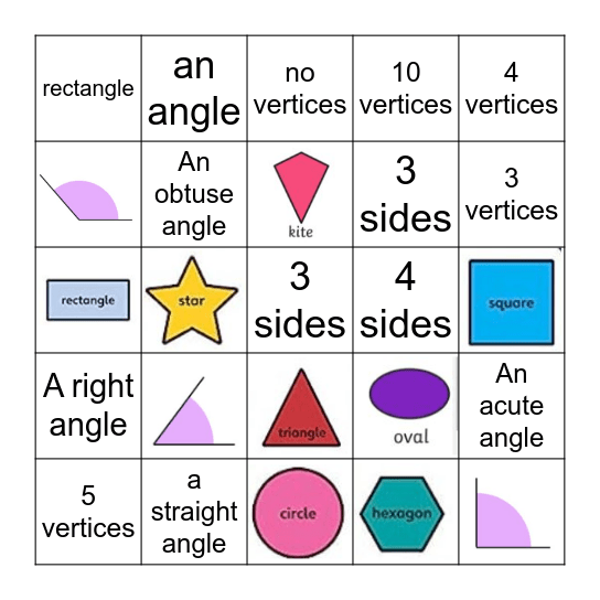 Angles Bingo for 3 Humility Bingo Card