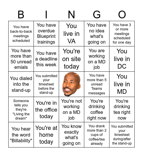 THE MONDAY SHOW Bingo Card