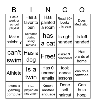 Sunday Funday 1b Bingo Card