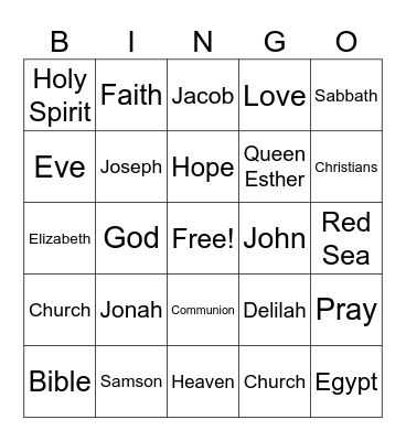 Bibo Bingo Card