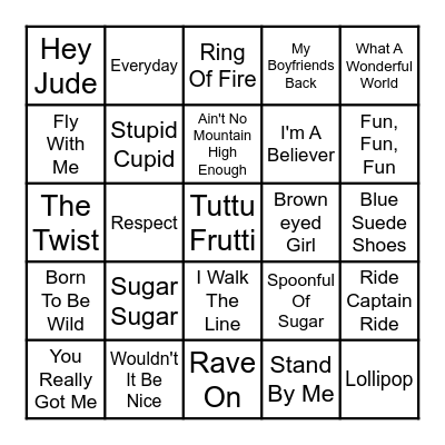 BSM Bingo 1 Bingo Card