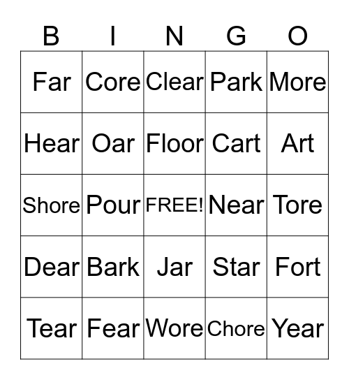 Colleen's Bingo Card