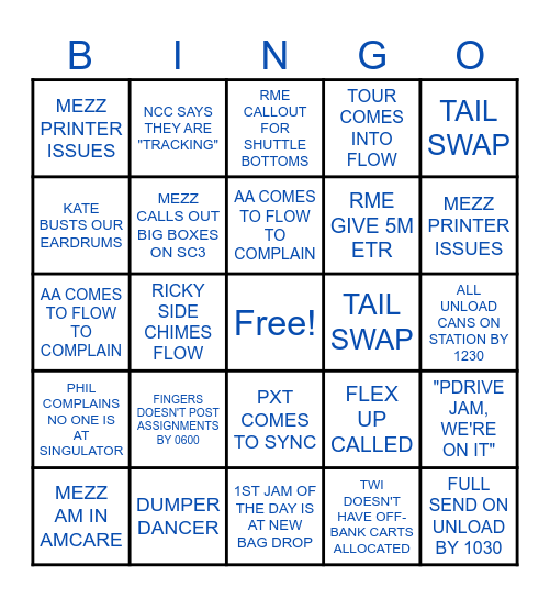 BINGFLO Bingo Card