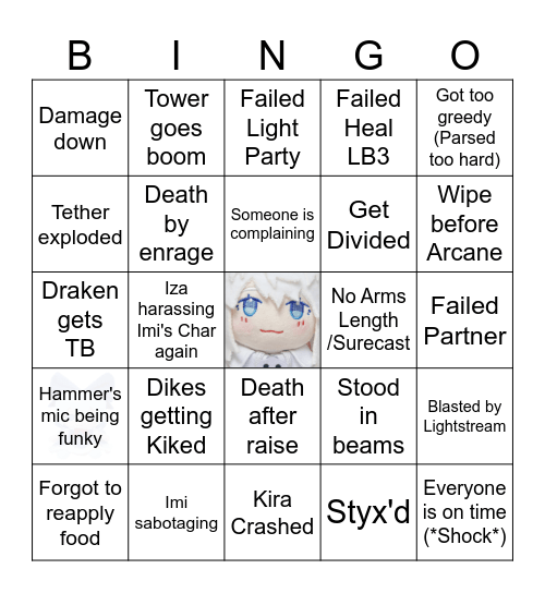 Team Gaia:TM: P11S Bingo Card