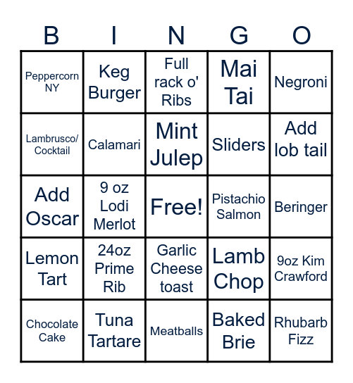 FIRST PLACE GETS A PRIZE :) Bingo Card