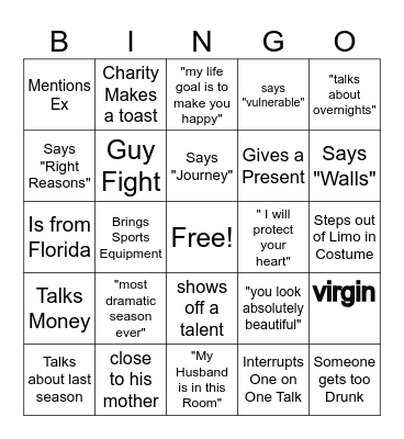 Bach Babes Bingo KickOff Bingo Card