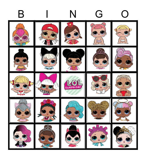 L.O.L Surprise Bingo Card